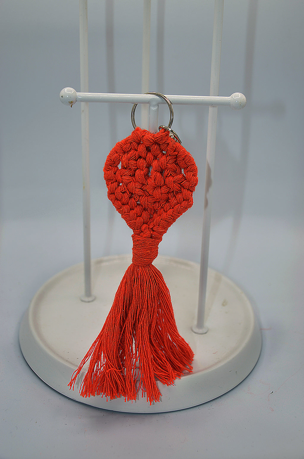 Knitted Keychain heart/ hats