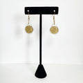 Earrings pair coins