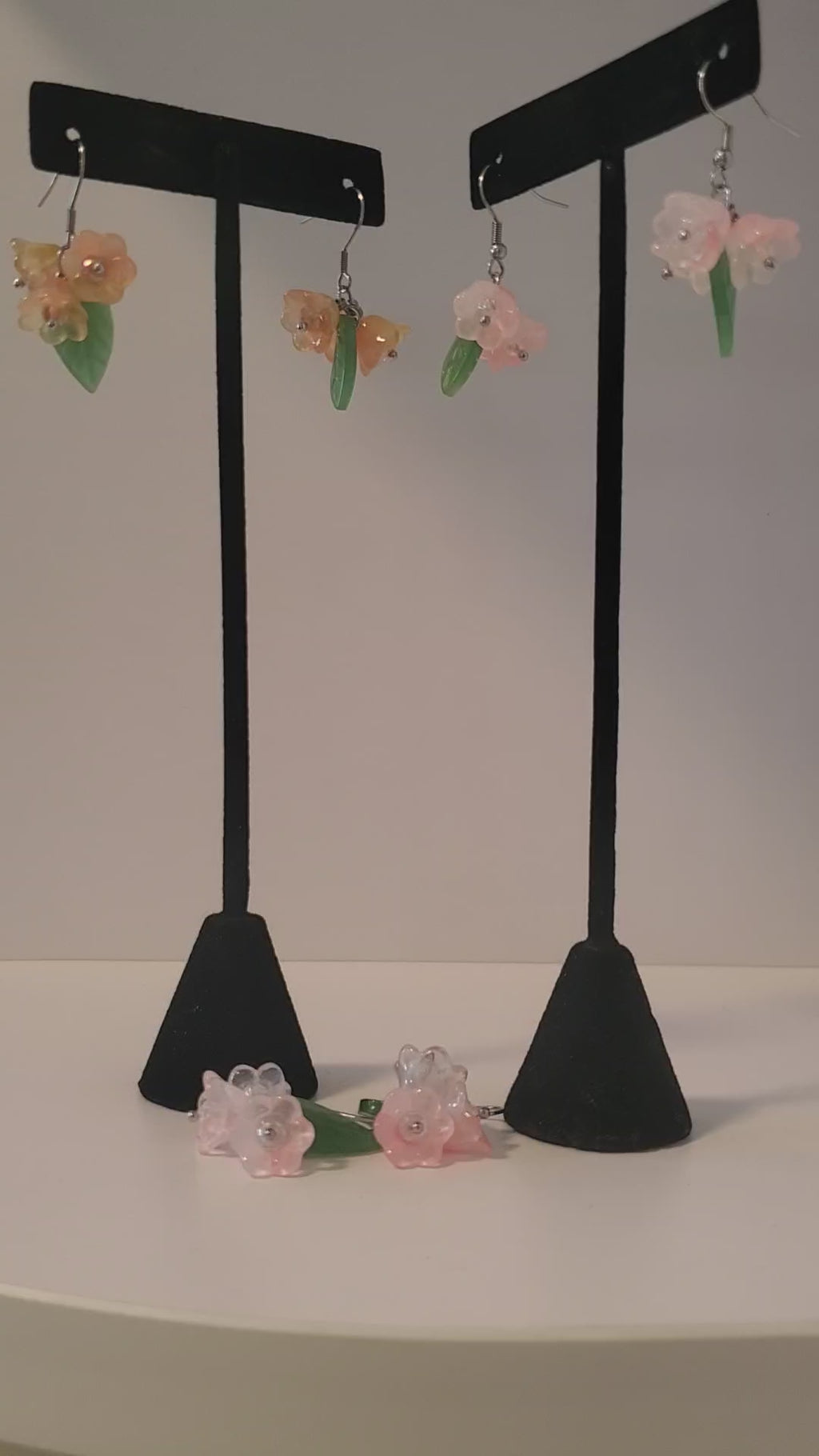 Glass earrings