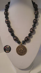 Obsidian necklace #5