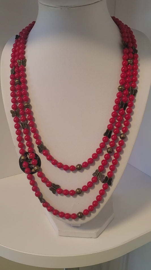 Three-strand necklace #14