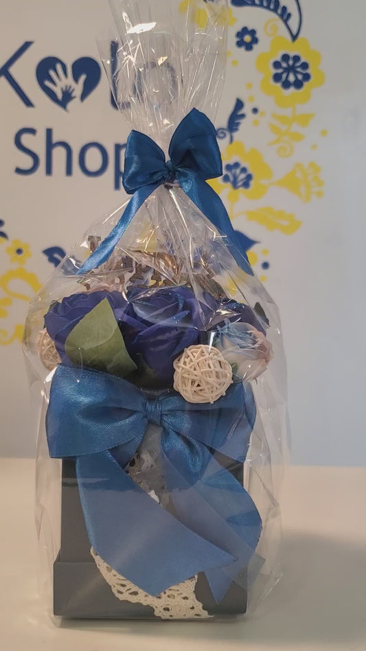 Soap flowers bouquet T1