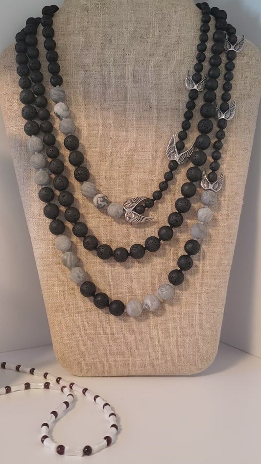 Three-strand necklace #10