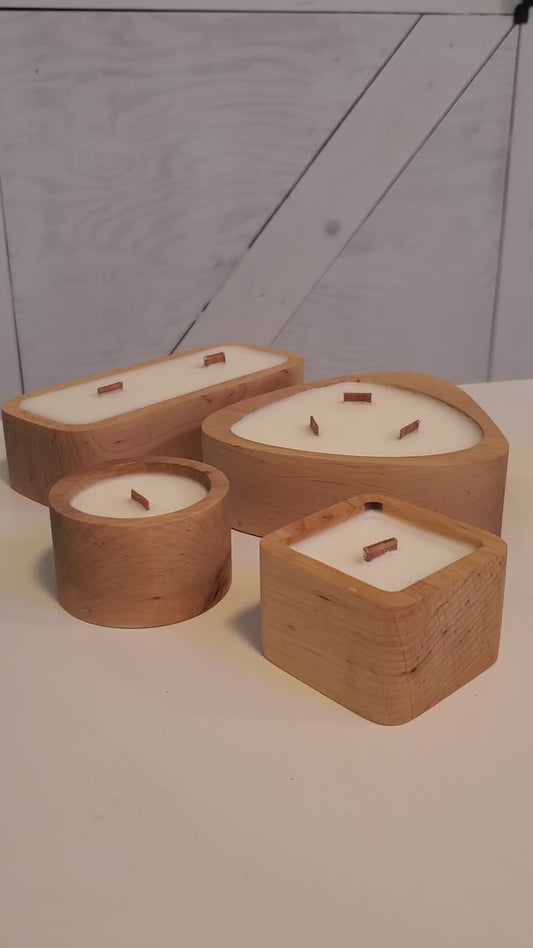 Candle Wood with soy wax Small