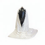 White Lace Ukrainian Headscarf for baptism