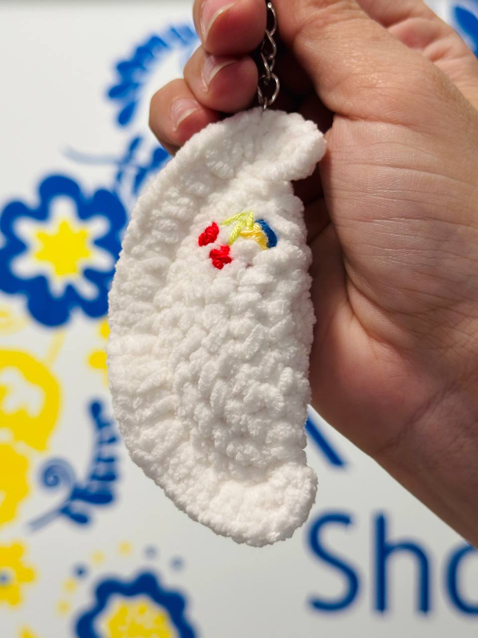 Knitted Keychaine "Varenyk" (UA/Cherry UA)