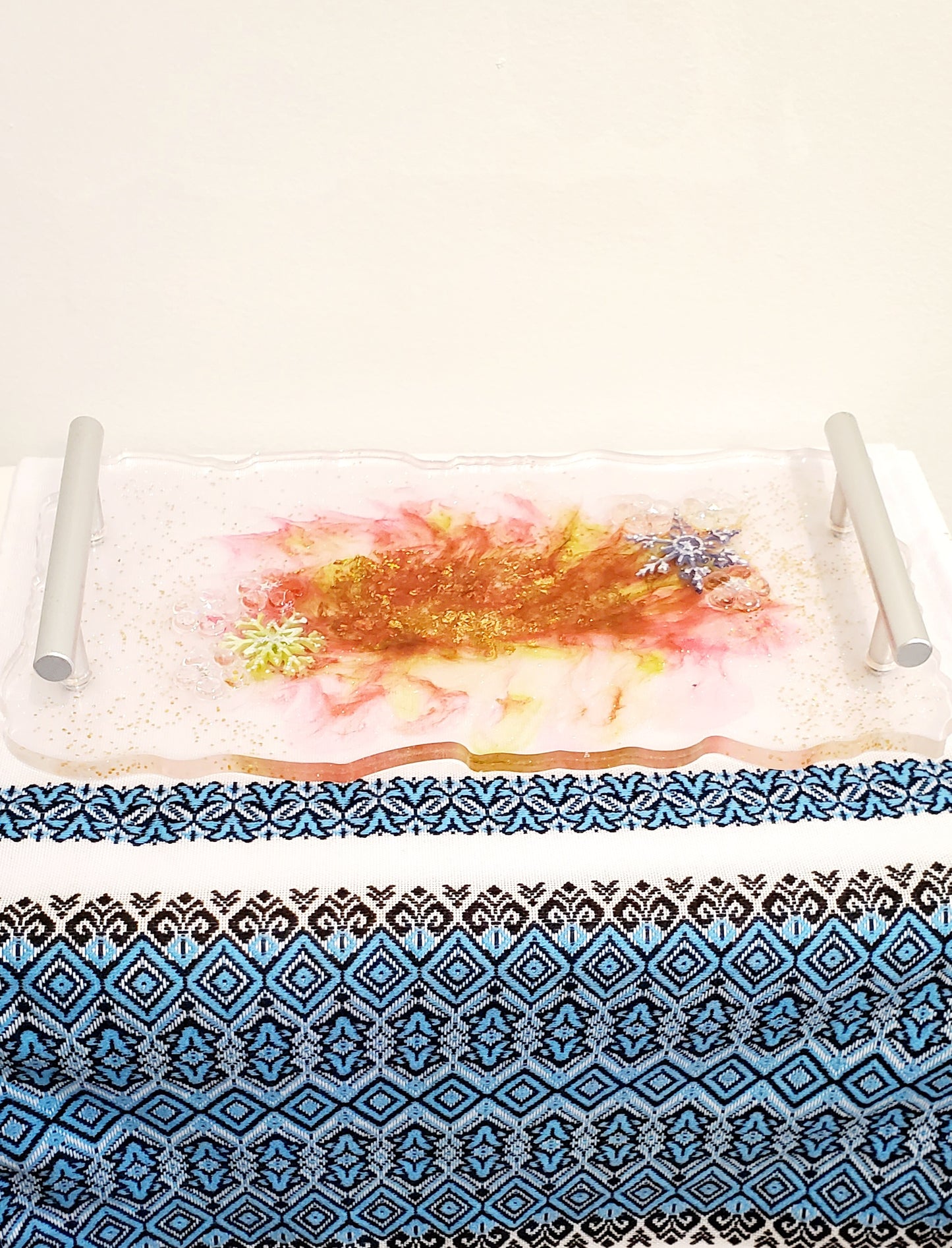 Epoxy resin Tray Snowflake