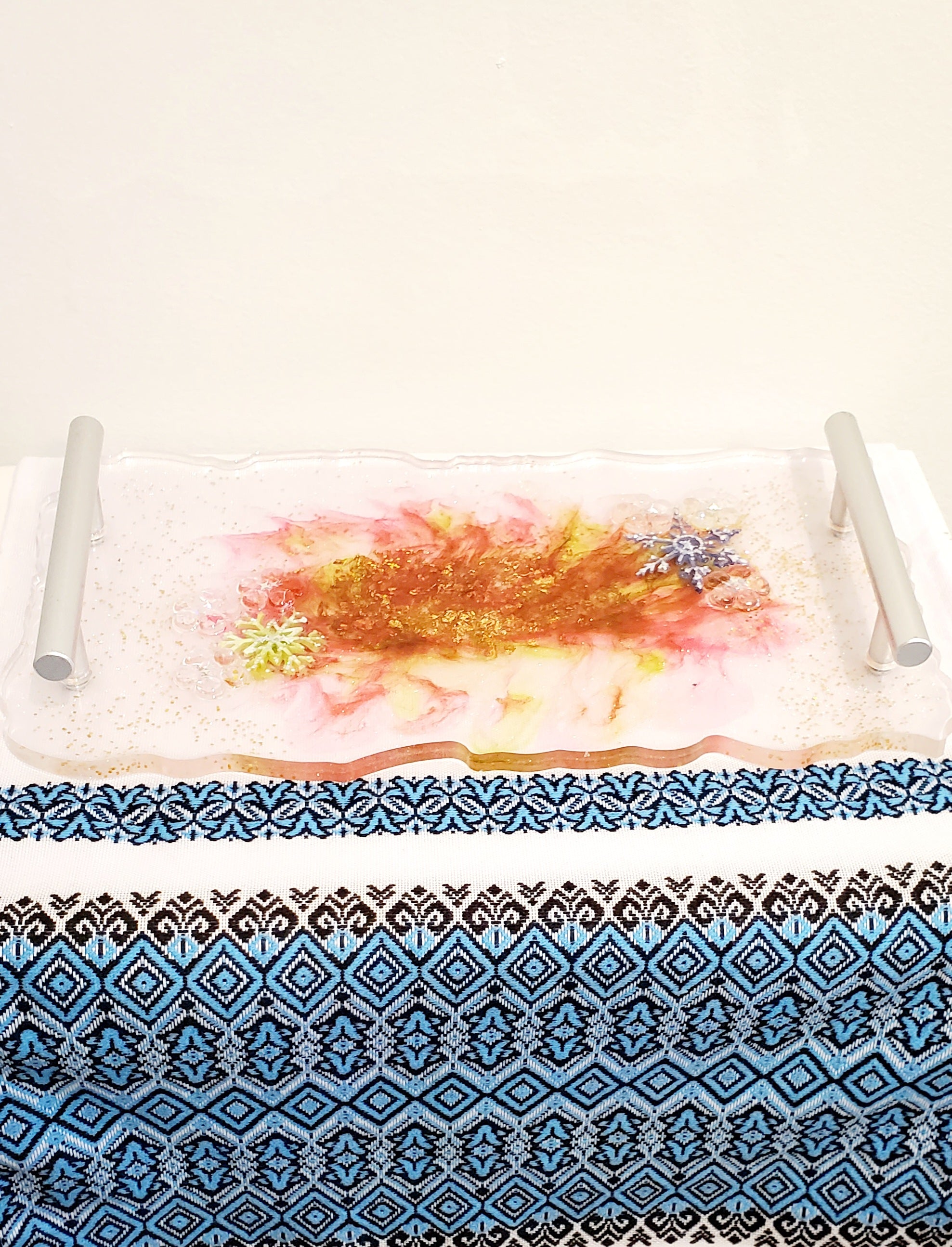 Epoxy resin Tray Snowflake