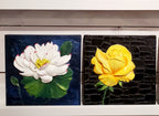 Relief painting Rose/Lotus