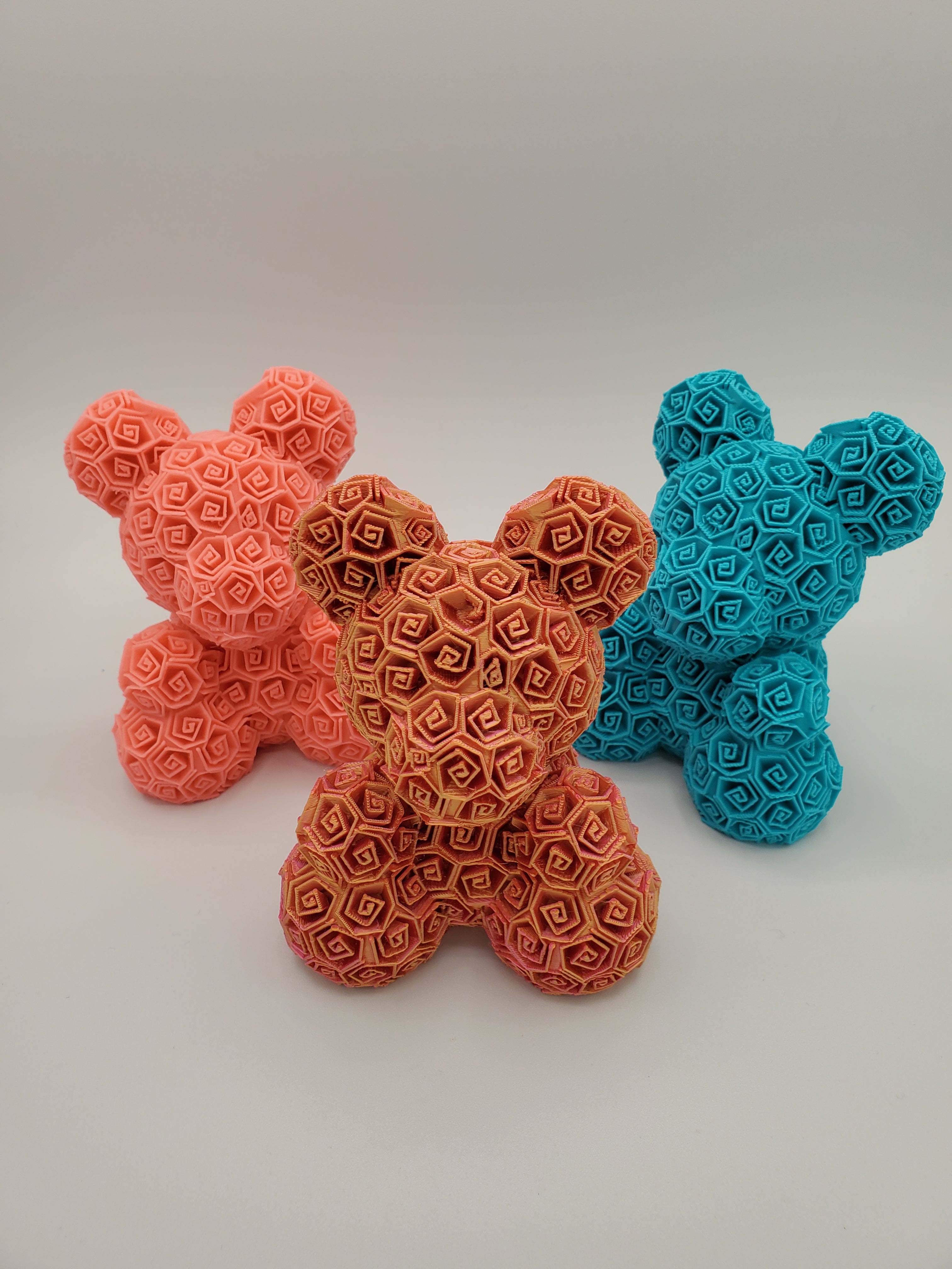 Valentine's Day gift 3D Print Rose Bear