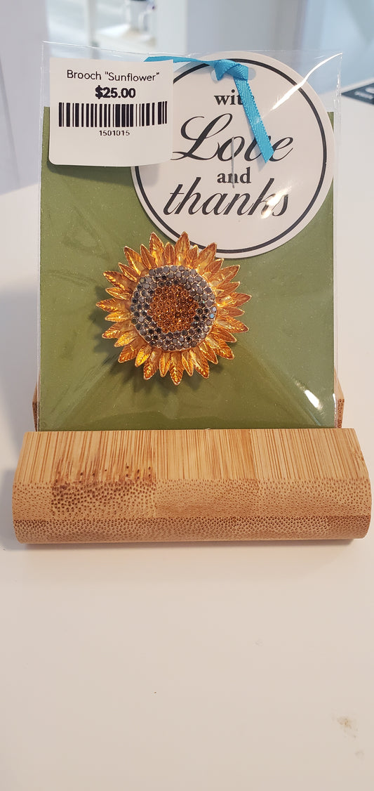 Brooch "Sunflower"