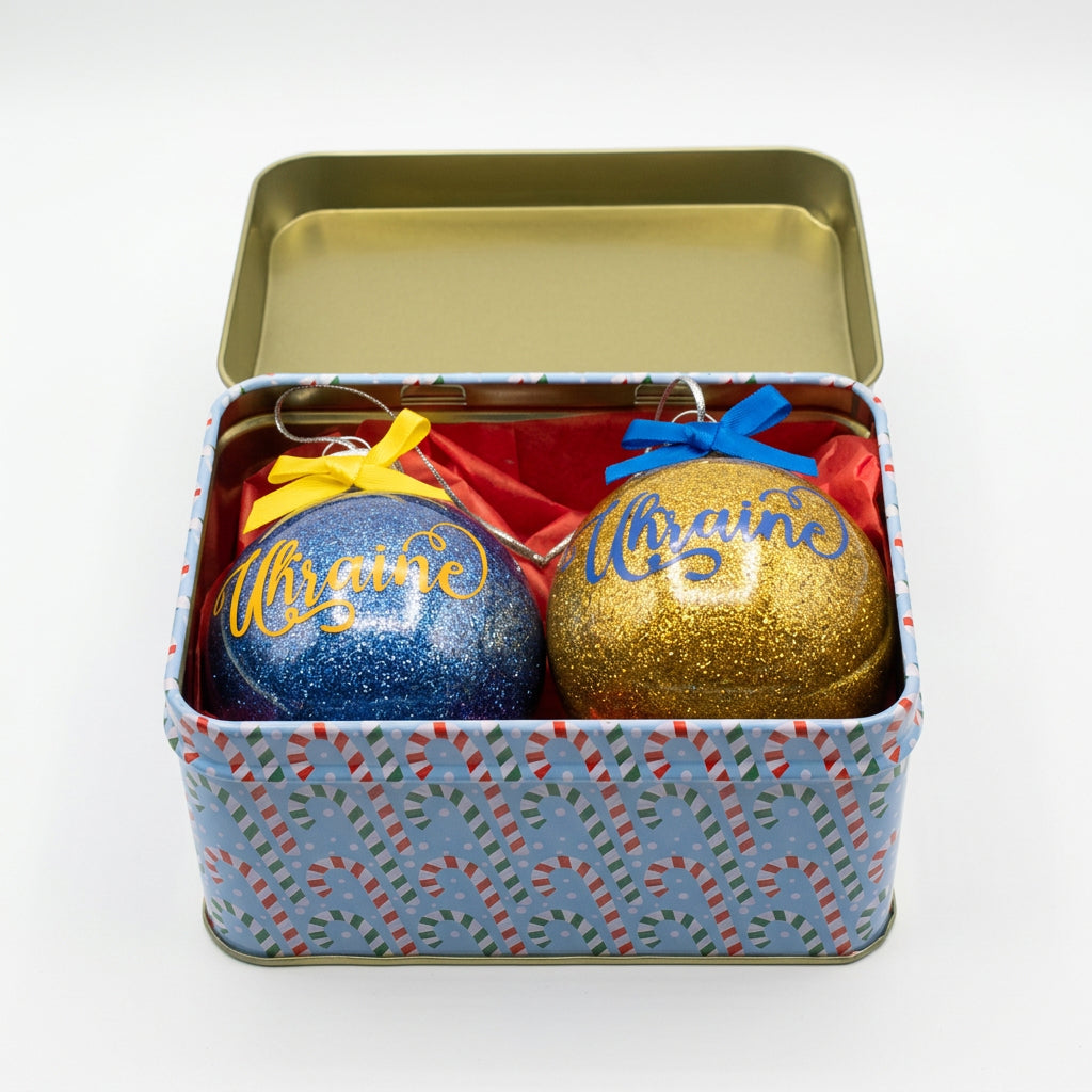 Christmas tree balls set 2 pcs