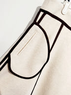 Skirt (beige with brown), Size L