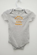 Baby bodysuit embroidered "Babcia's Little Varenyk" (6-12 month)