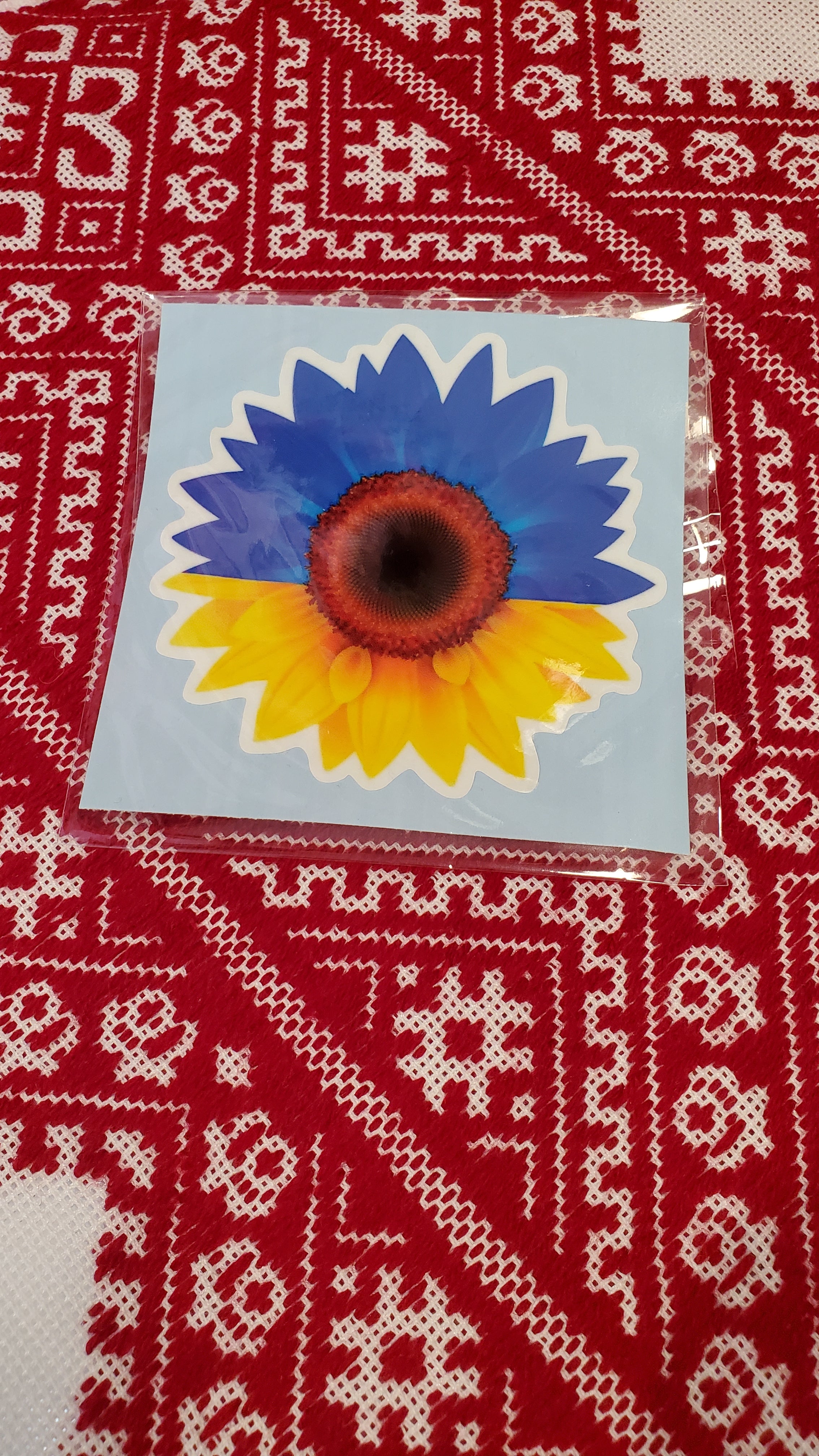 Car sticker UA (trident, sunflower)