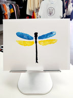 Handmade Greeting Card Yellow/Blue