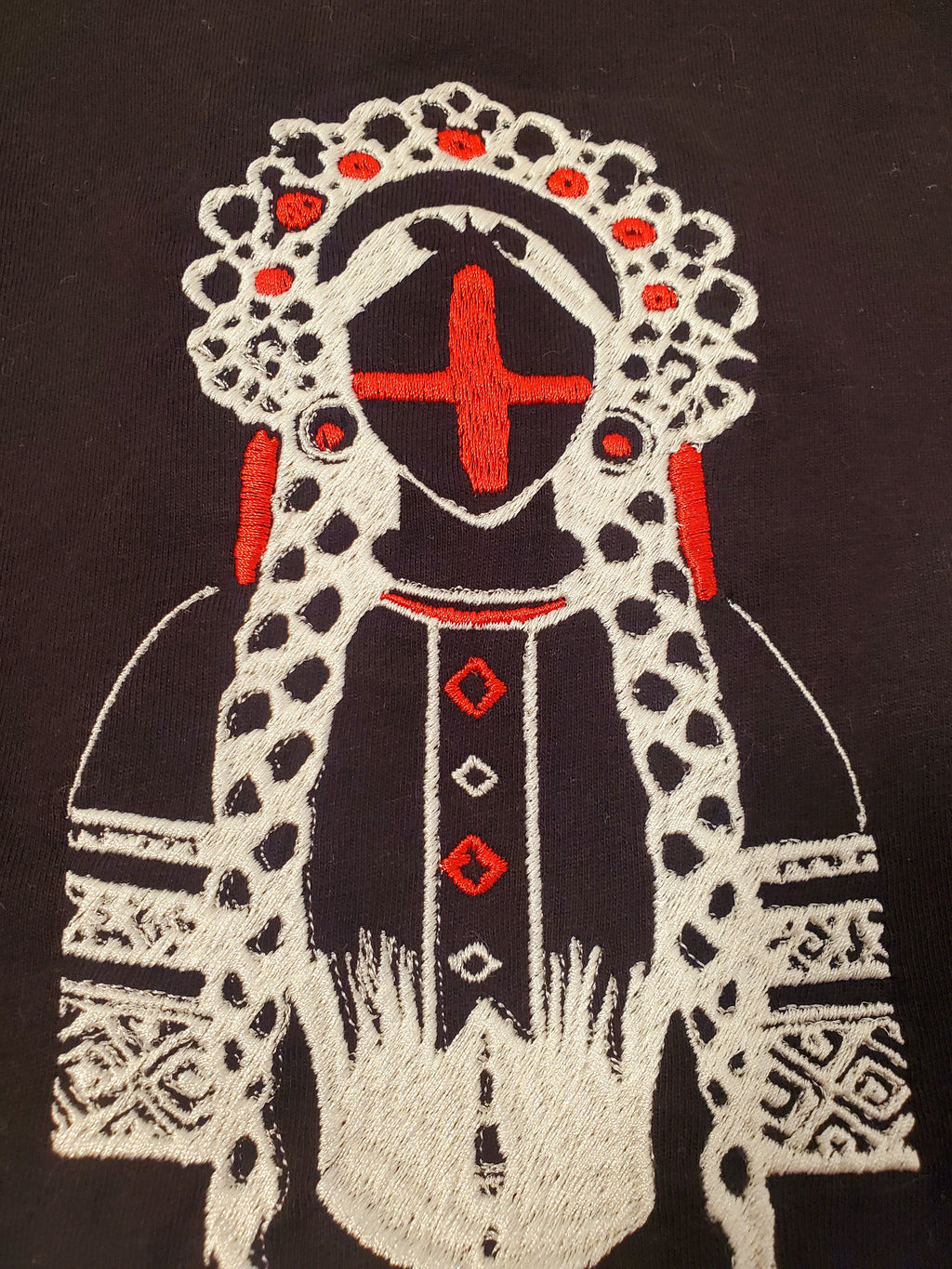 T-shirt women with embroidery "Motanka", size S, M, L, XL