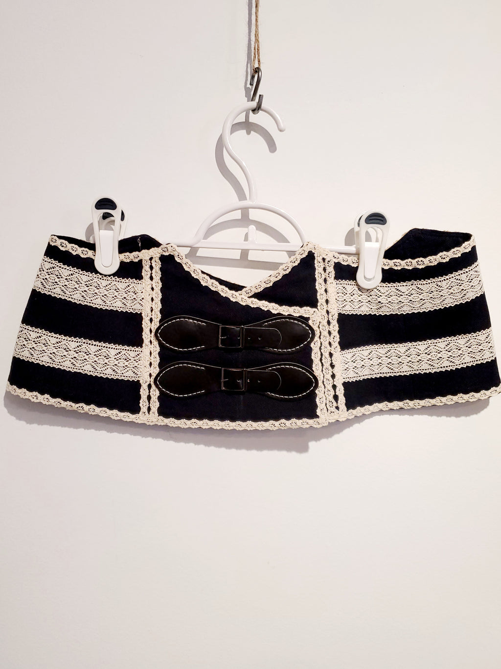 Corset (black with beige)