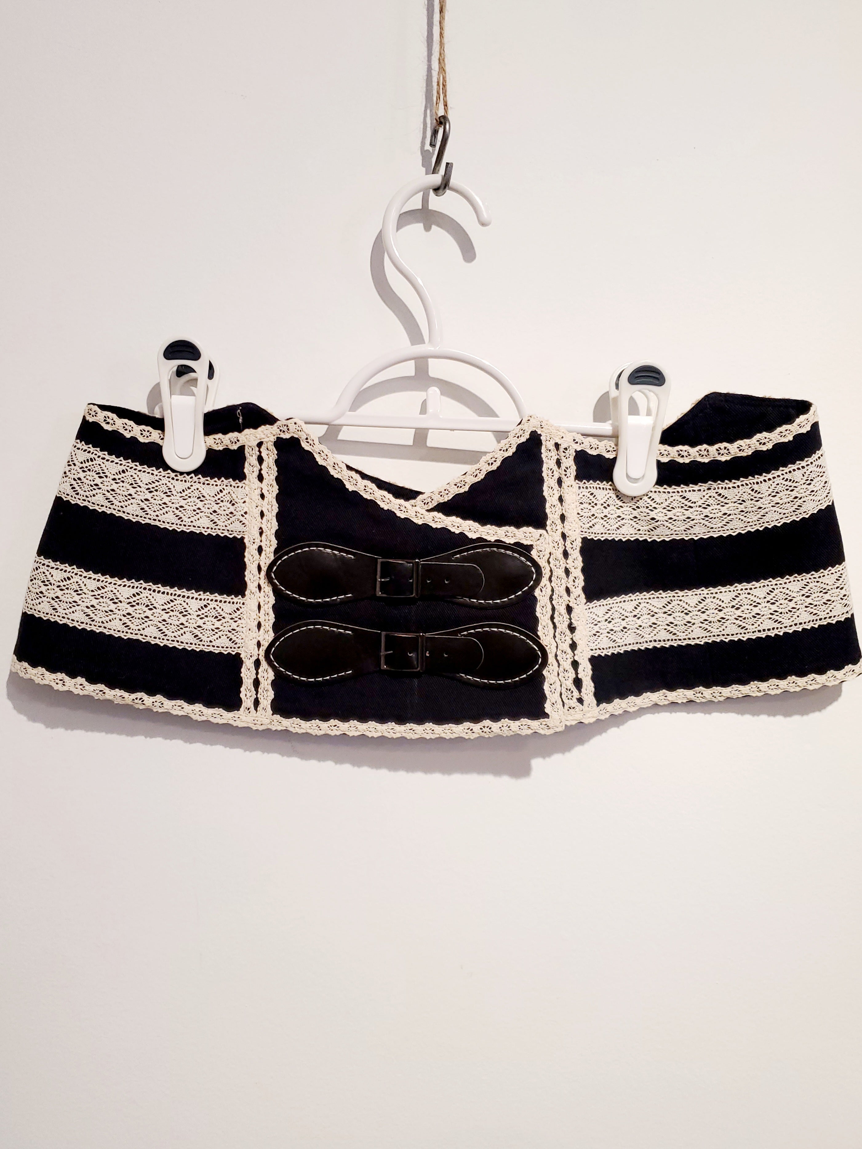 Corset (black with beige)
