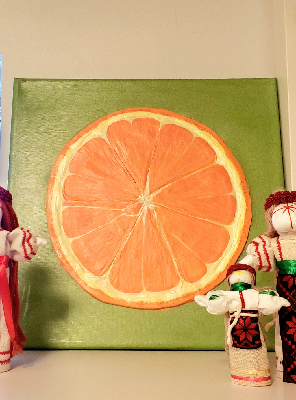 Relief painting Lemon/Apple/Orange
