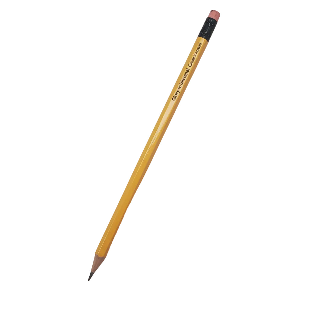 Pencil with a print Yellow\Blue