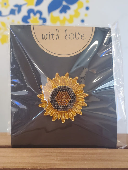 Brooch "Sunflower"
