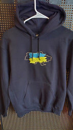 Hoodie embroidered UA map