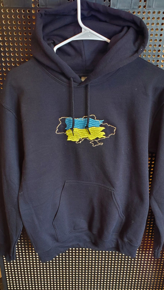 Hoodie embroidered UA map