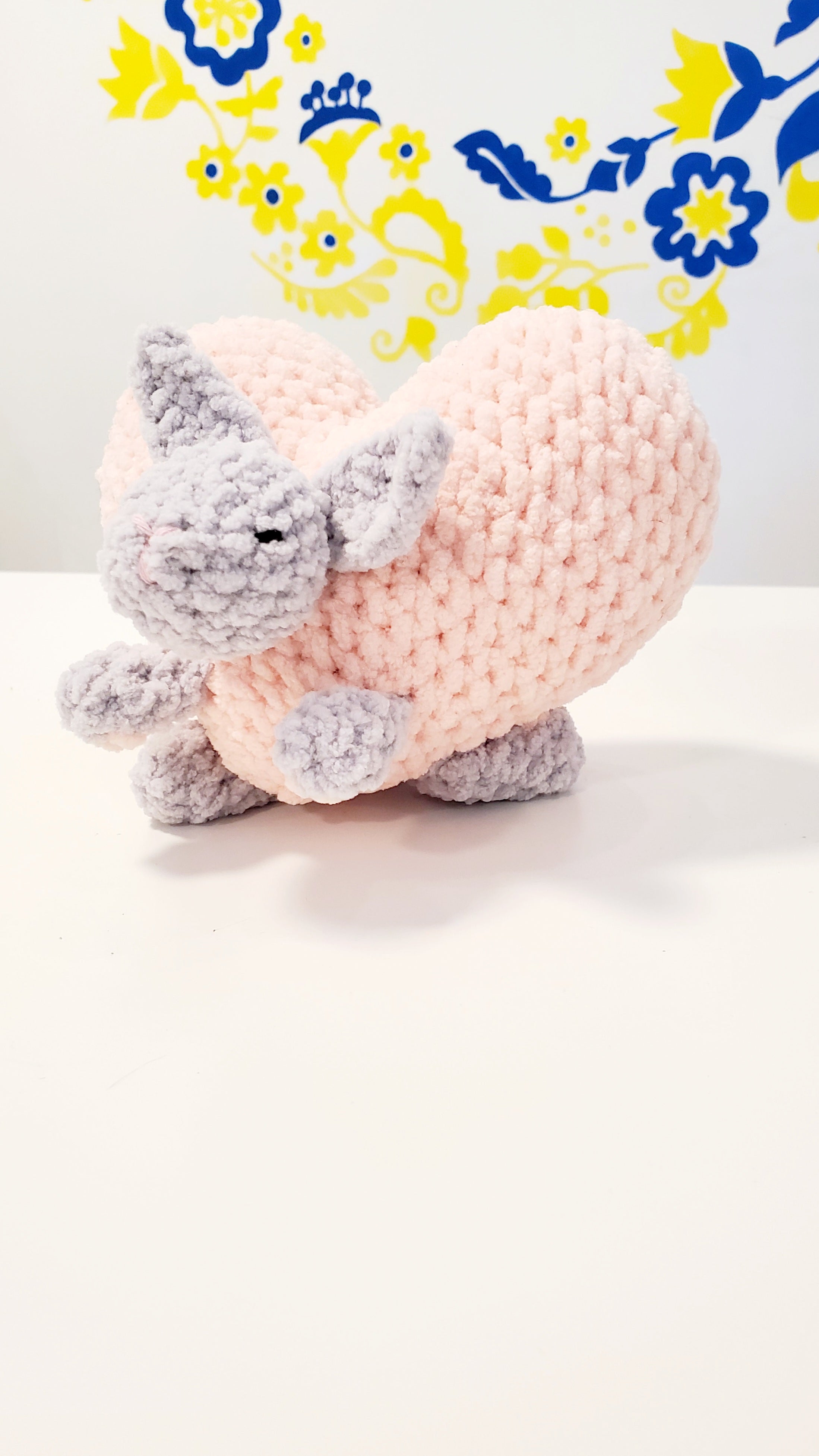 Knitted Toy Crochet heart Bunny
