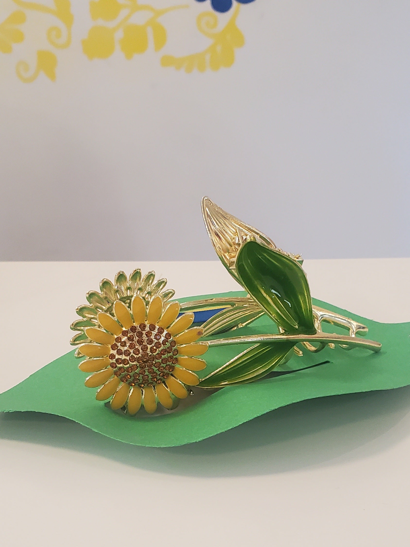 Hair clip "1 Sunflower"
