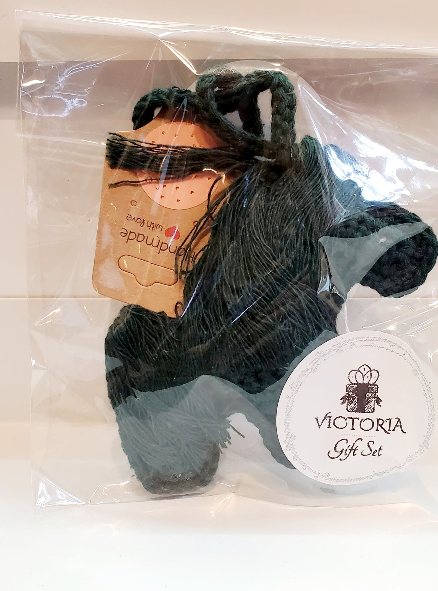 Knitted Horse keychain Large