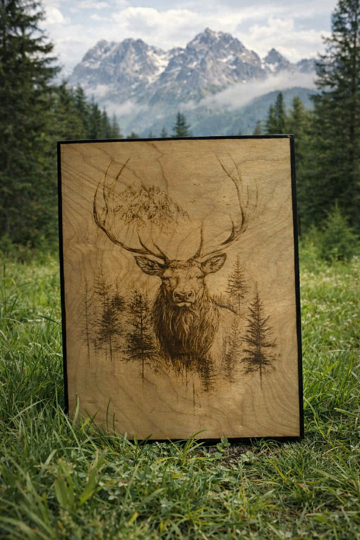 Custom work Wood-Burned Picture A2 (16x23 in/42x58 cm)