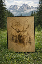 Custom work Wood-Burned Picture A2 (16x23 in/42x58 cm)