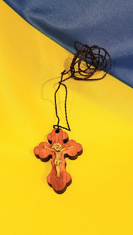Wooden crosses for the neck