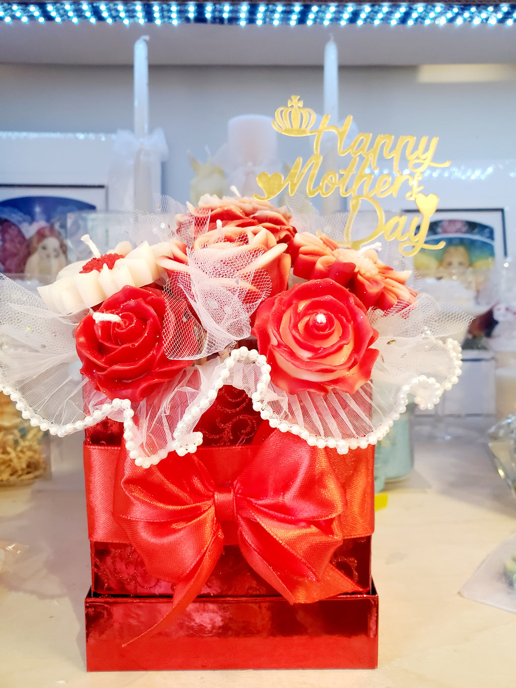 Soy Candle bouquet of flowers