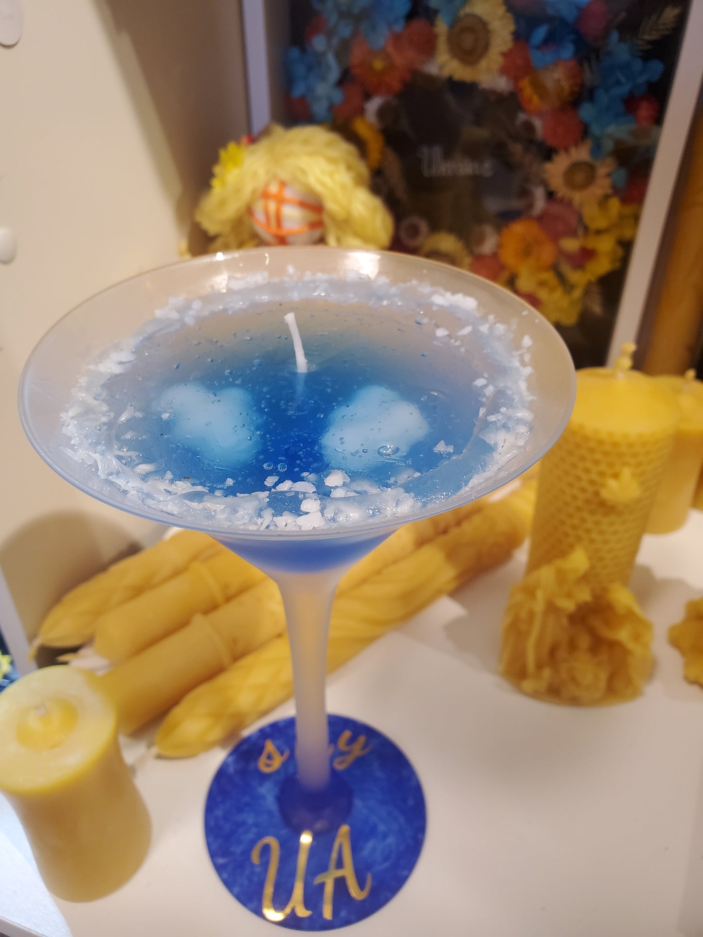 Candle Christmas in glass