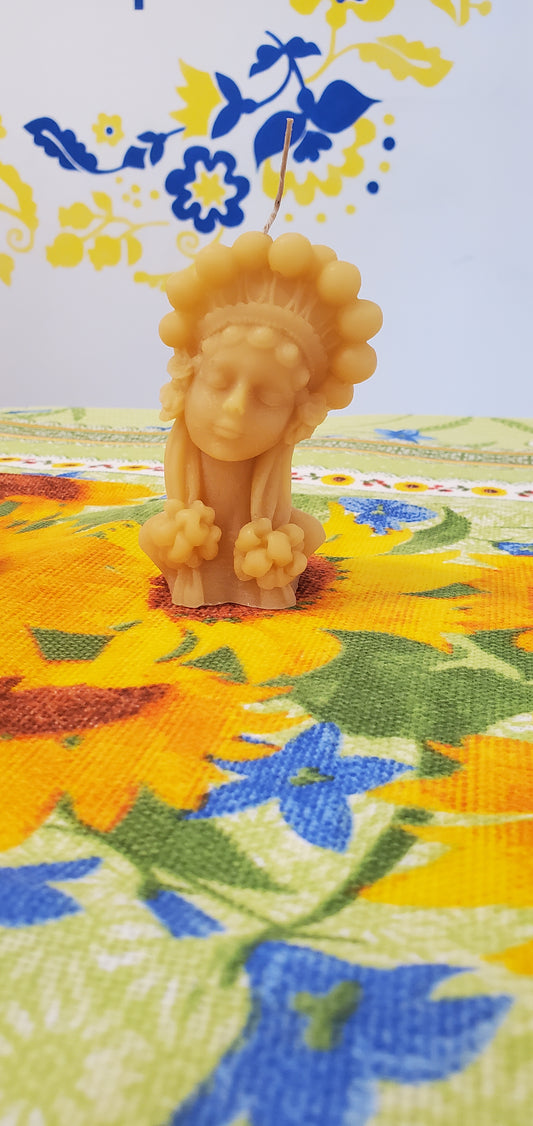 Beeswax Candle UA girl