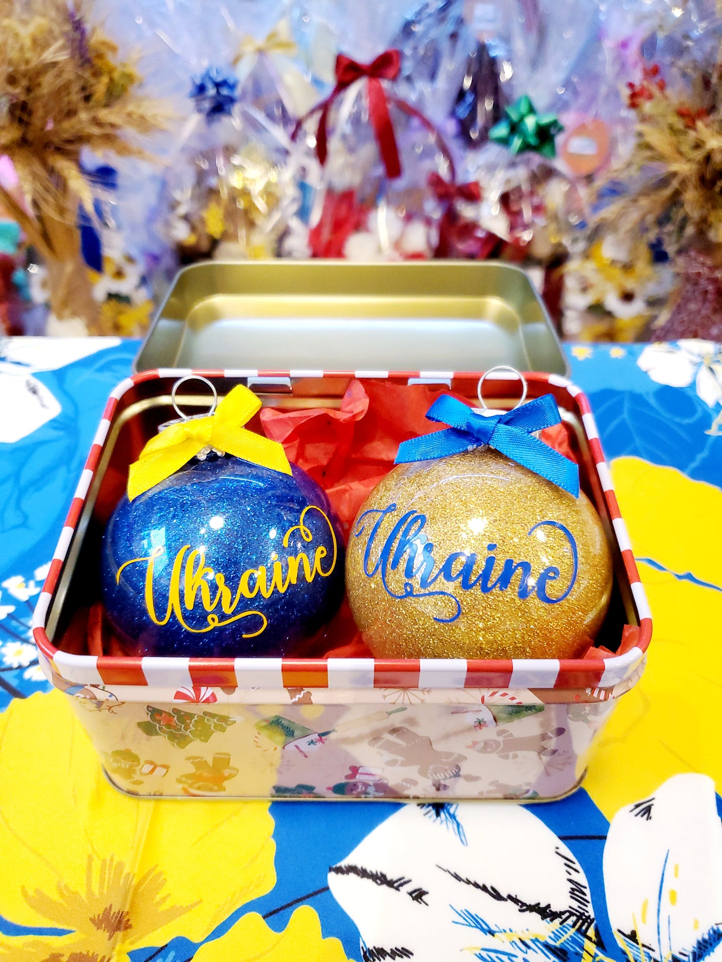 Christmas tree balls set 2 pcs