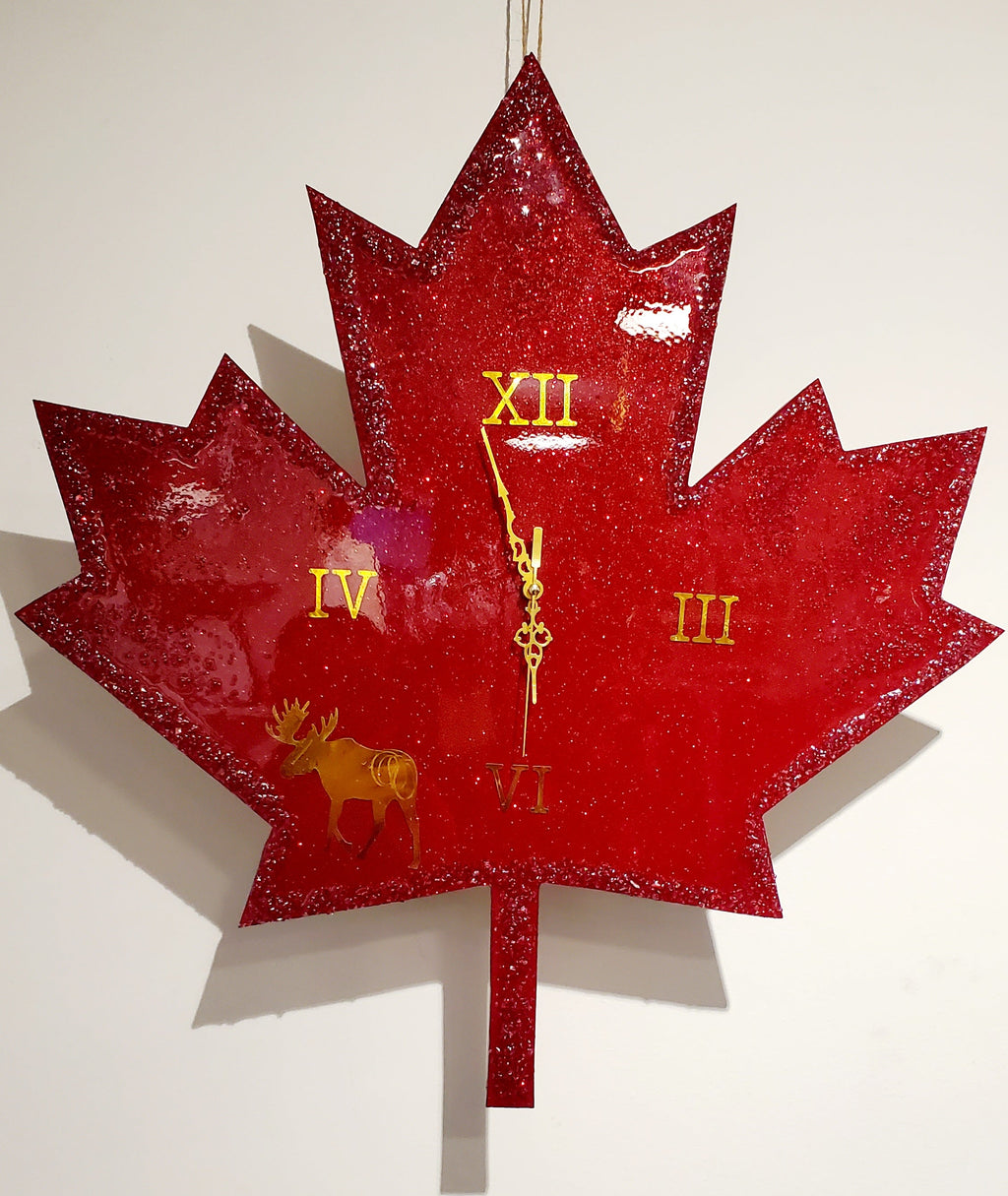 Epoxy resin Clock Map Canada