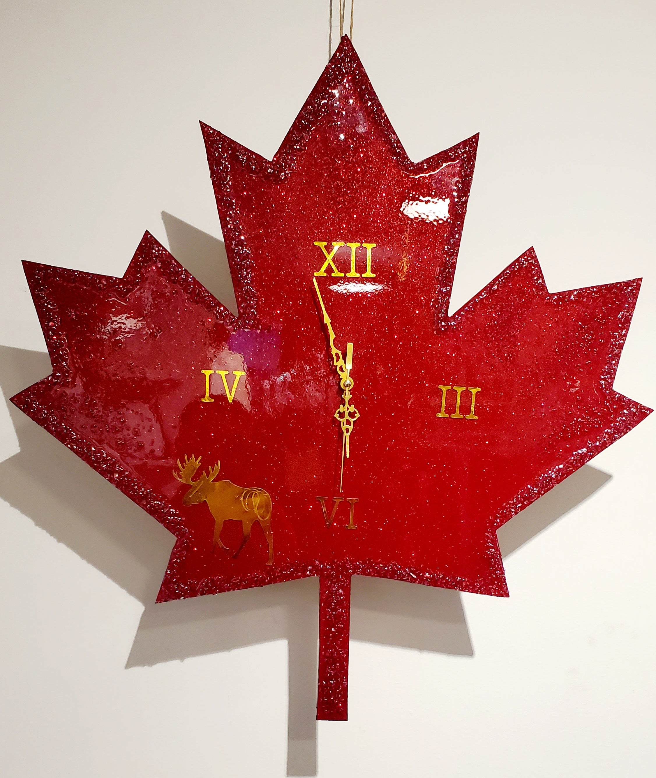 Epoxy resin Clock Map Canada