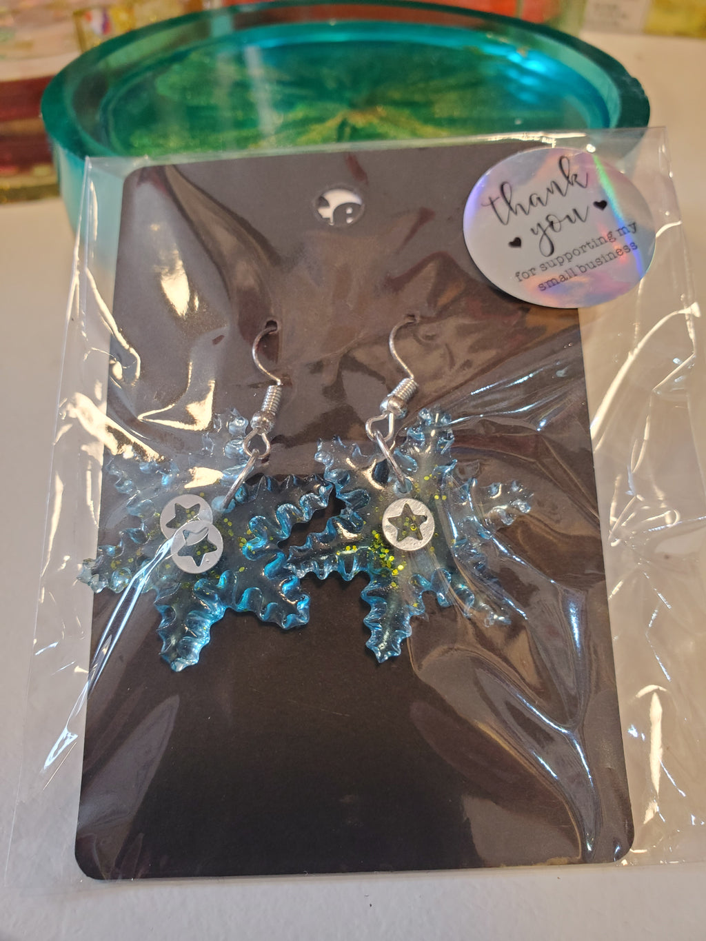 Earrings snowflake