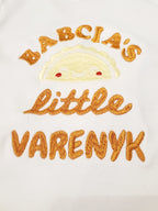 Baby bodysuit embroidered "Babcia's Little Varenyk" (12-18 month)