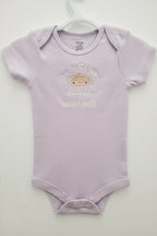 Baby bodysuit embroidered "Babcia's Little Varenyk" (6-12 month)