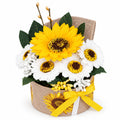 Bouquet of soap sunflowers