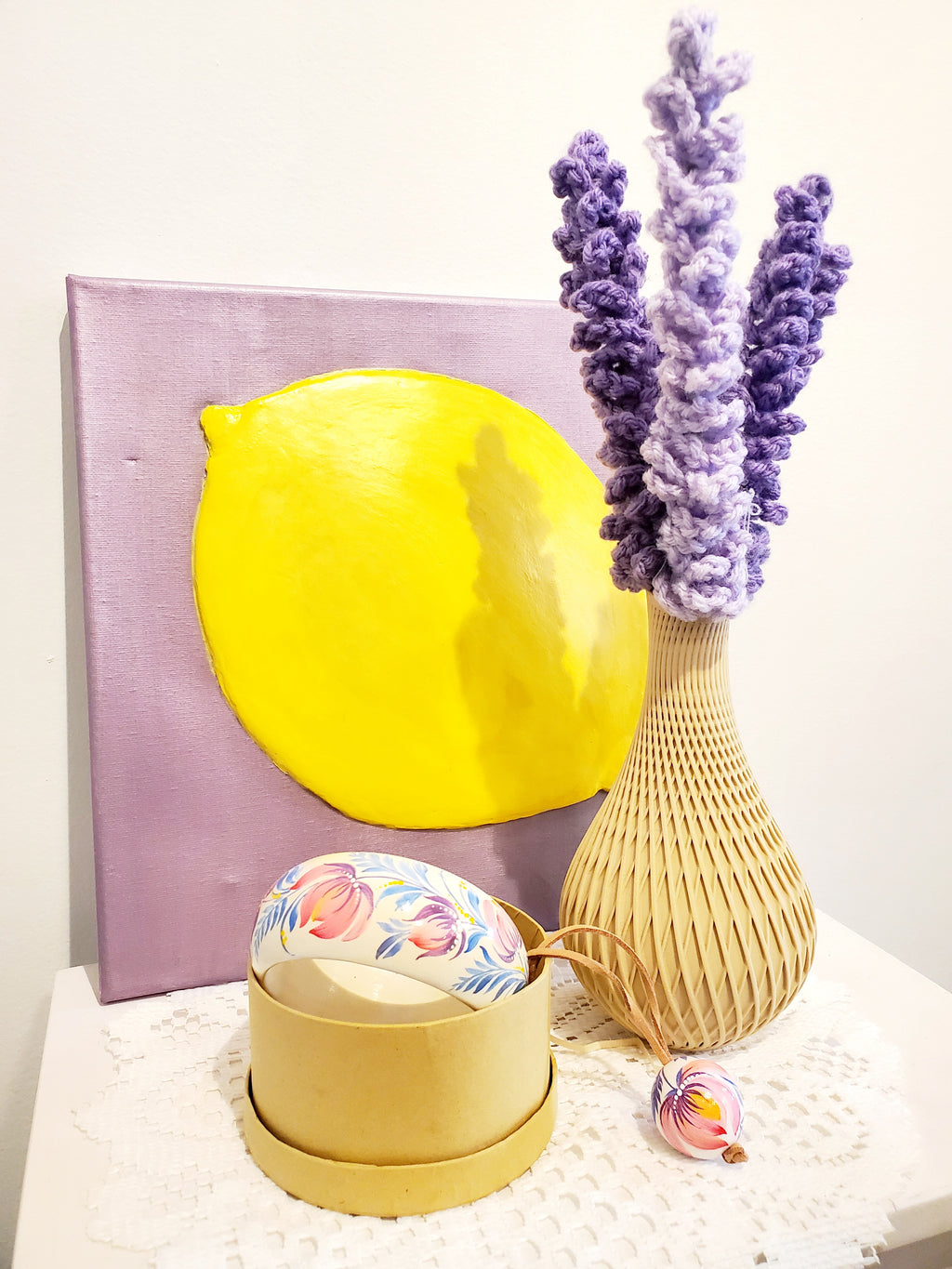 Relief painting Lemon/Apple/Orange