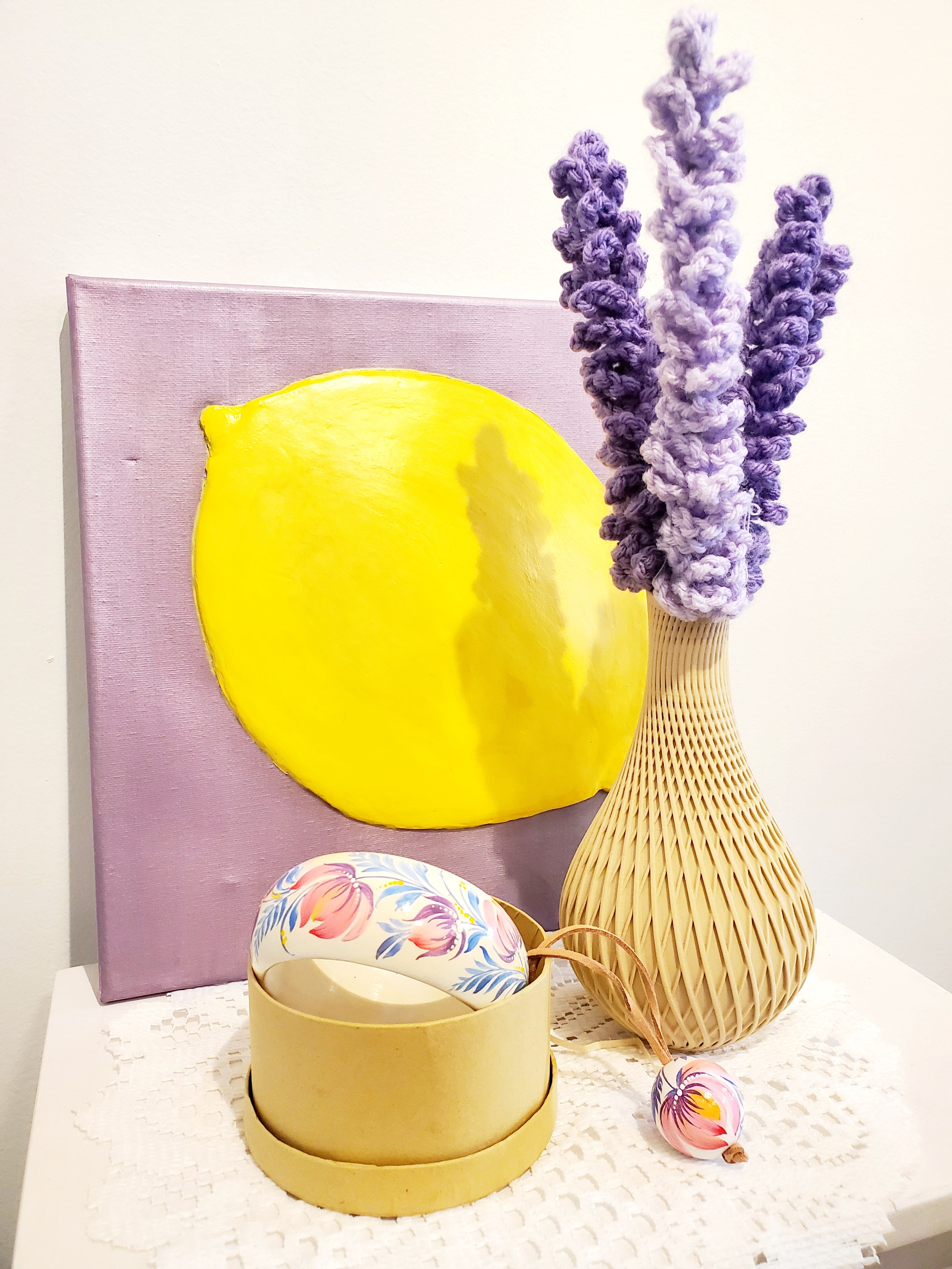 Relief painting Lemon/Apple/Orange