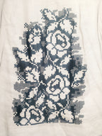 Linen Embroidered Women's T-shirt, Size M, Xl