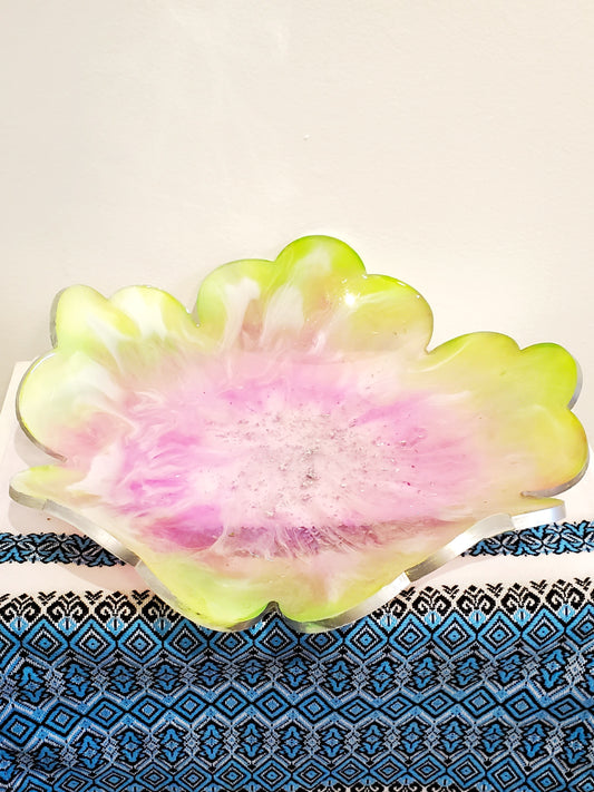 Epoxy resin fruit vase