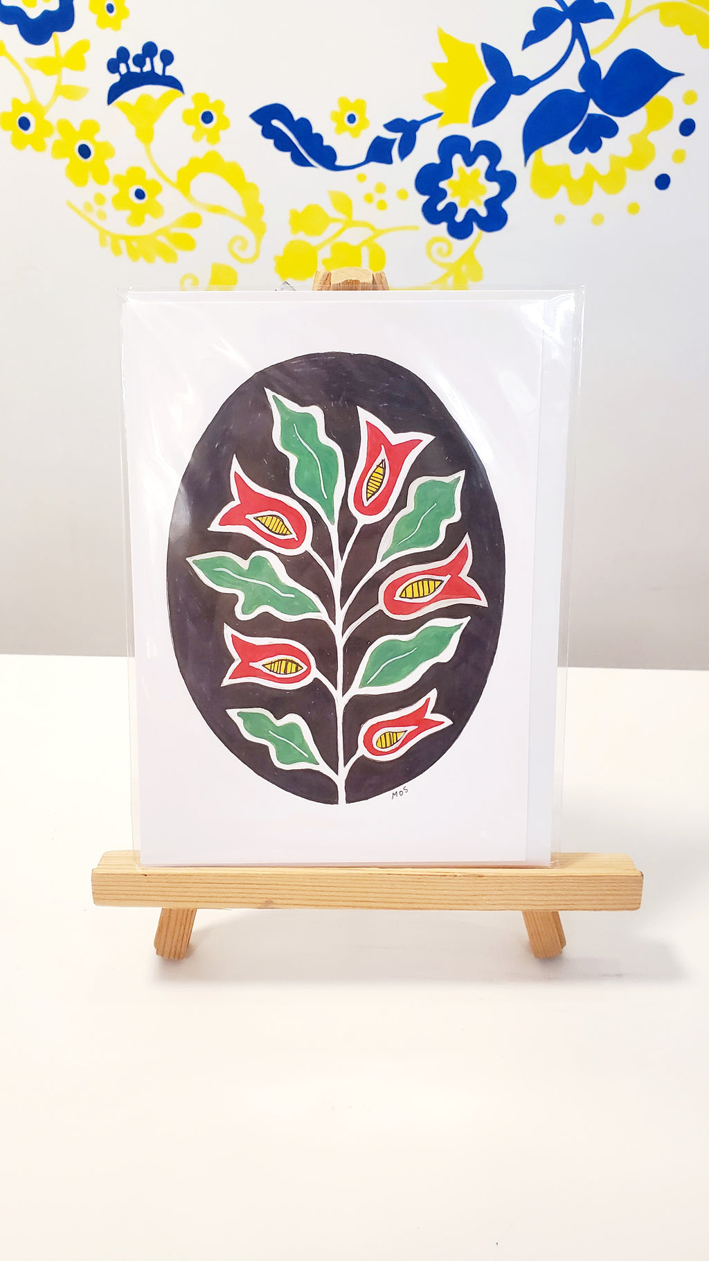 Greeting Card Pysanka by Marika Sokulski