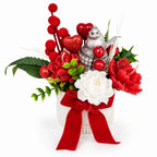 Bouquet of candle flowers in a box